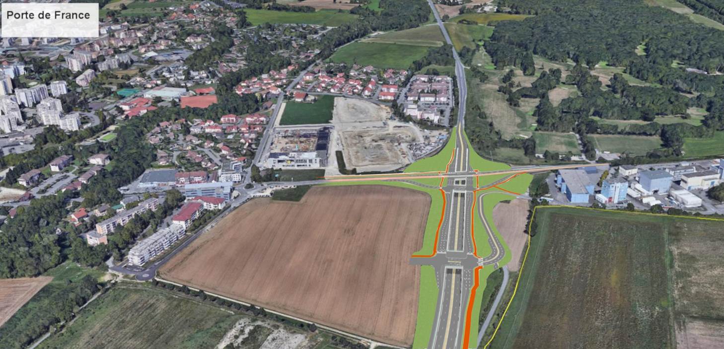 Amnagement Porte De France Vue Arienne